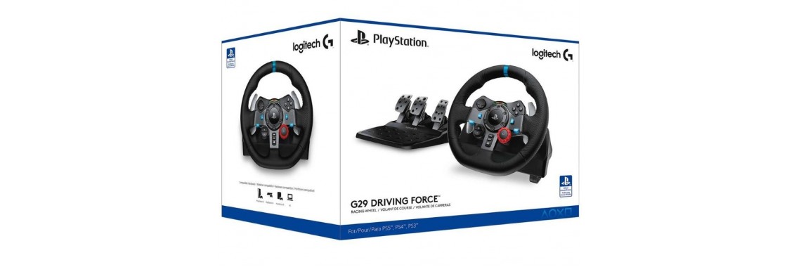 РУЛЬ LOGITECH G29 DRIVING FORCE + КОРОБКА ПЕРЕДАЧ LOGITECH